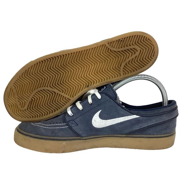 Nike Zoom Stefan Janoski OG SB Mens 9.5 Obsidian Gum Gray Suede Skate 833603-400 - Picture 1 of 11